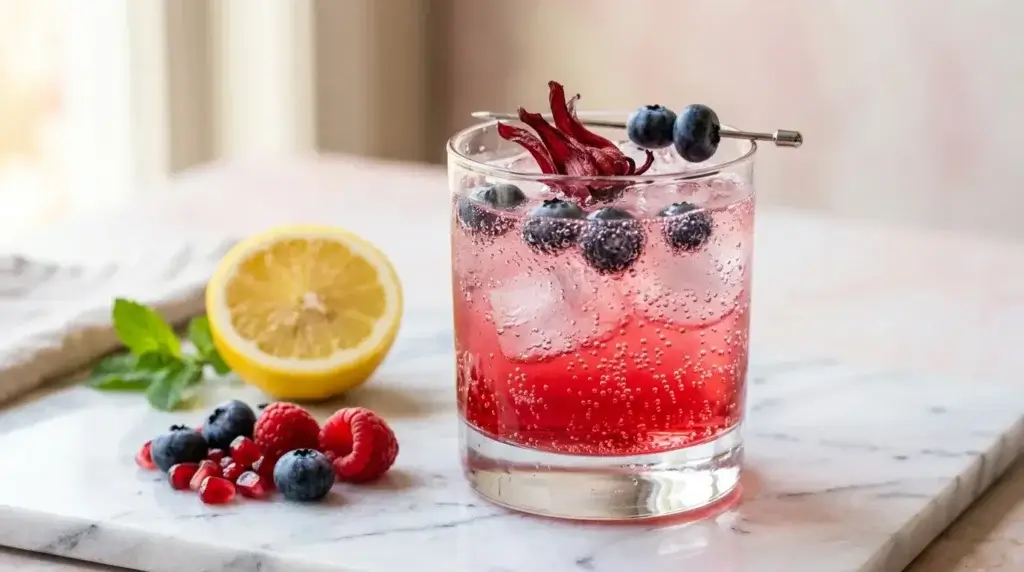 prebiotic sparkling drink with fiber ingredients